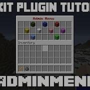 Bukkit Plugin Tutorials AdminMenu