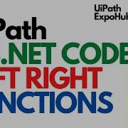 UiPath VB Net Code Left Right String Functions
