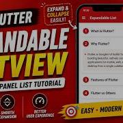 FLUTTER ANDROID EXPANDABLE LIST VIEW TUTORIAL