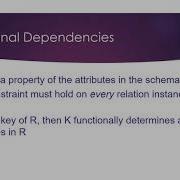 Database Normalization Part 2 Functional Dependencies