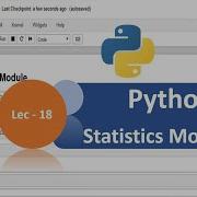 Python Tutorial 18 Python Statistics Module Mean Median Mode Python Tutorial For Beginners