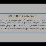 8 IMO 2006 5 Integer Polynomial Fun