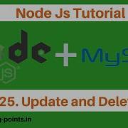 Database Connection Update And Delete Data Node With MySQL Node Js Tutorial Learning Points
