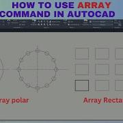 Polar Array In Autocad Array Command In Autocad