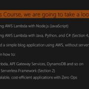 Learning AWS Lambda The Course Overview Packtpub Com