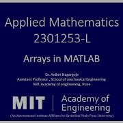 Arrays Array Manipulation And Array Indexing In MATLAB Matlabprogramming Matlabonline
