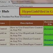 How To Use HyperLinkField In GridView Using Asp Net C Hindi