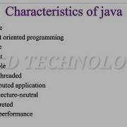 CS8392 Characteristics Of Java