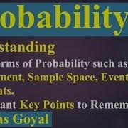 Probability 1 Imp Basics Random Experiment Sample Space Event Types Of Events