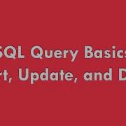 7 11 CS50x In Arabic SQL Query Basics INSERT UPDATE And DELETE