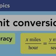 Unit Conversion Using The Table Method To Stay Organized