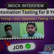 Automation Testing Mock Interview For 8 YOE Manual Testing Java Selenium TestNG Frameworks