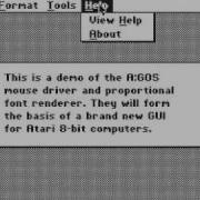 Atari 8 Bit GUI Cascading Menus