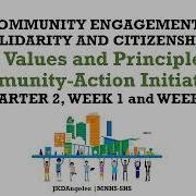 Core Values And Principles Of Community Action Initiatives CESCQ2W1 2