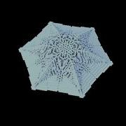 3D Snowflake Simulation Test Using Houdini
