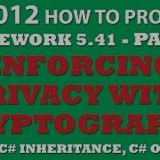 C How To Program 5 41 Enforcing Privacy With Cryptography PART 2 Inheritance Methods