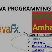 Javafx UI Controls Label TextField Text Area And PasswordField Lec 5