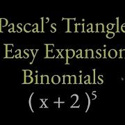 Use Pascal S Triangle To Expand Binomials