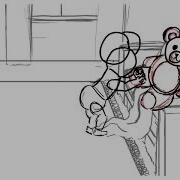 Baby Getting A Teddy Bear Push Pull 2d Animation