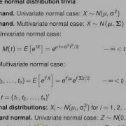 Multivariate Normal Distribution Results