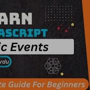 JavaScript Events Tutorial In Hindi Urdu
