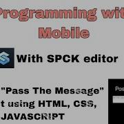 Making Pass The Message Project Using HTML CSS JAVASCRIPT In Mobile Programming In Mobile