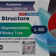 DSUC60 Sequential Representation Of Binary Tree Binary Tree Representation Using Array