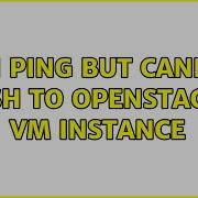 Ubuntu Can Ping But Cannot SSH To Openstack VM Instance 2 Solutions