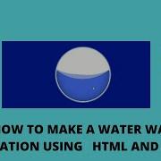 Pure Css Water Wave Loading Animation Css Wave Effects No Image Or SVG For Wave Effects