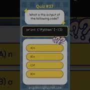 Python Quiz 37 What S The Answer Quiz 37 Python Shorts Quiz Codingchallenge