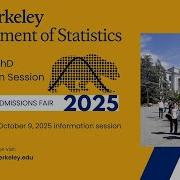UC Berkeley PhD Statistics Information Session Recording Diversity Admissions Fair 2025