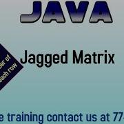 Jagged Array In Java In Hindi
