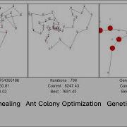 Visualization Simulated Annealing Ant Colony Optimization Genetic Algorithm For TSP By Python