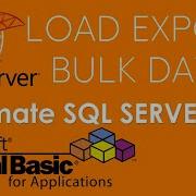 VBA And SQL Server Load Or Export Data To SQL Database Using VBA Part 6