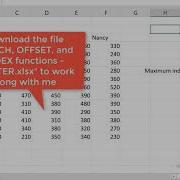 Функции поиска в Excel Часть 2 функции ПОИСКПОЗ СМЕЩ и ИНДЕКС