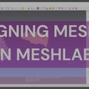 Aligning Models In Meshlab