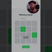 Memory Game In React JS Reactjs Javascript Reactjstutorial
