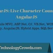 AngularJS Live Character Count Using AngularJS
