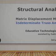 SA48 Matrix Displacement Method Truss Analysis