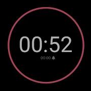 52 Second Countdown Timer IPhone Timer Style