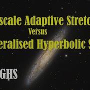 Astrophotgraphy Multiscale Adaptive Stretch MAS V Generalised Hyperbolic Stretch GHS In PI