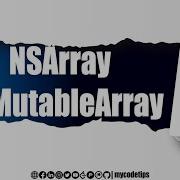 NSArray NSMutableArray In Objective C IOS Series Mycodetips Hindi