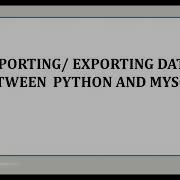 Database Connectivity Python To MySQL Part 1