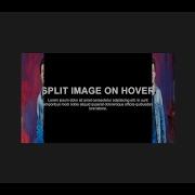 Split Image Effect On Hover Using HTML CSS