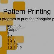 Print Triangular Pattern Crack The Interview Zoho Questions
