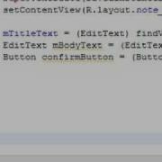 Android NotePad Tutorial Video 9 16