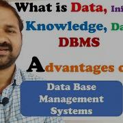 Introduction To Data Base Management Systems DBMS Advantages Purposes Data Informati