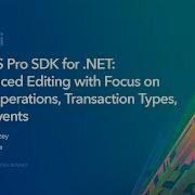Advanced Editing With Focus On Edit Operations Transaction Types And Events