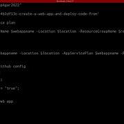 Creating A Web App And Deploying Code From GitHub Using PowerShell