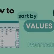 Excel Pivot Table How To Sort By Values